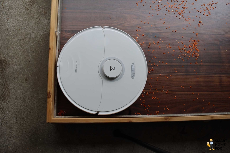 Результат уборки углов роботом-пылесосом Roborock S8 Pro Ultra.